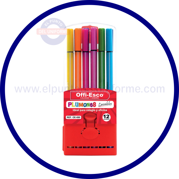 PLUMONES OFFI-ESCO X 12