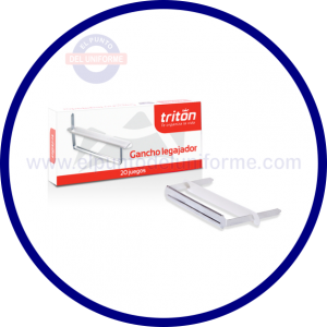 GANCHO LEGAJADOR PLASTICO X 20 UNDS