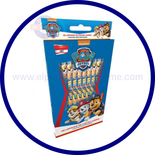 COLORES JUMBO PAW PATROL PRIMAVERA X 12